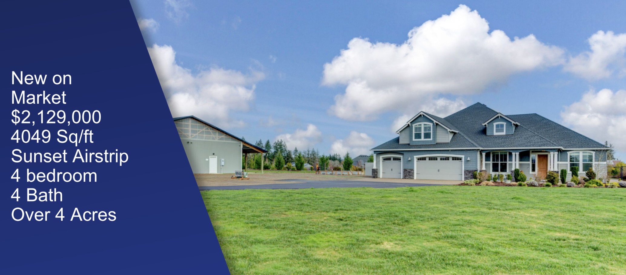 FOR SALE – Airpark Home on Sunset Airstrip (1OR3) in Hillsboro, OR